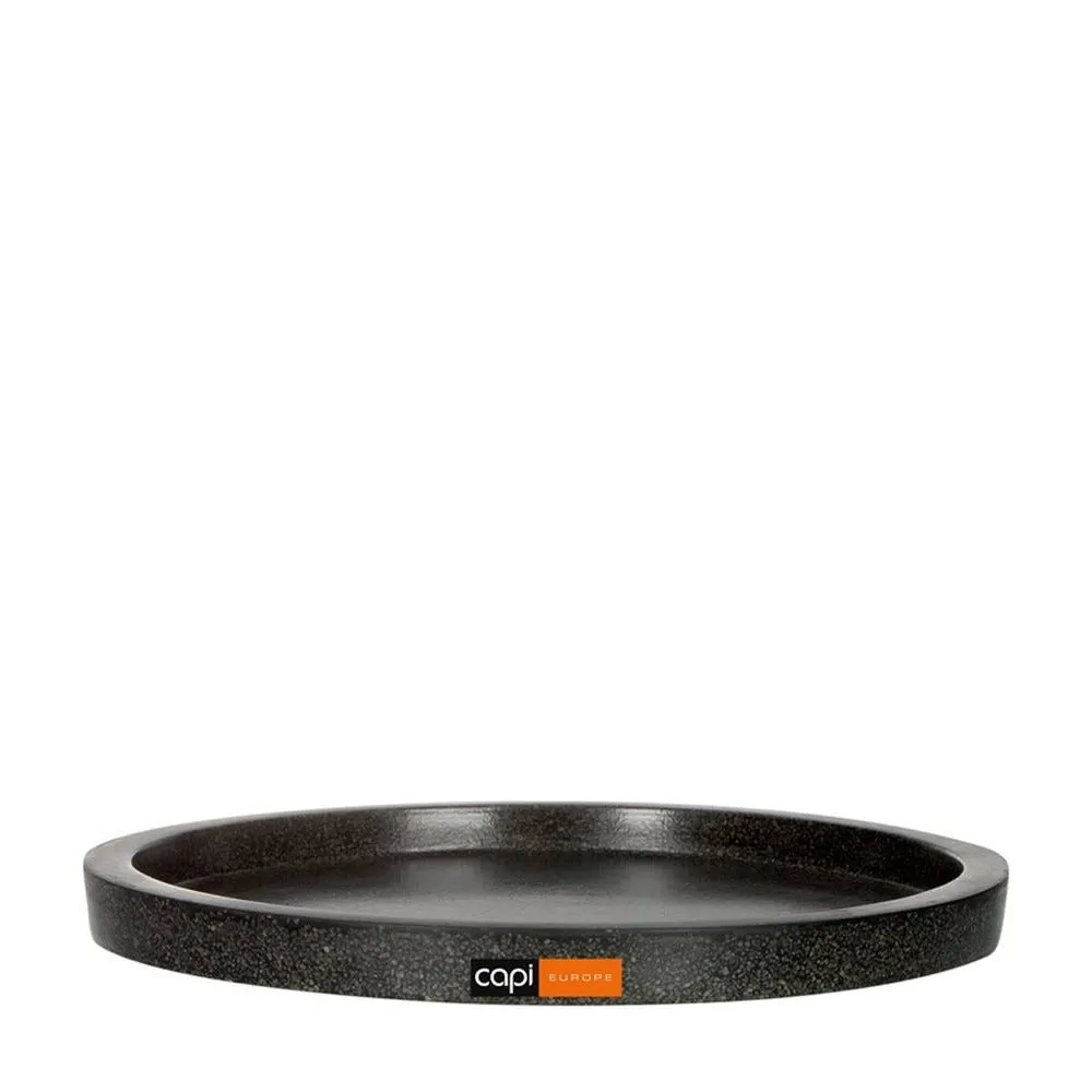 Bac en pures fibres baya ext. Rond plat 31x3cm noir