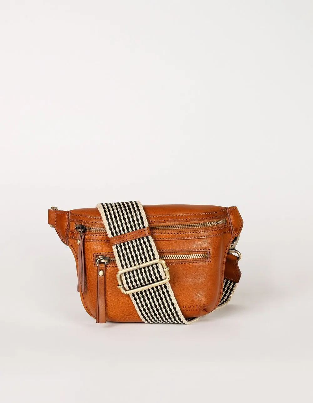 Banane en cuir certifié | camel "beck's bum bag cognac stromboli leather"