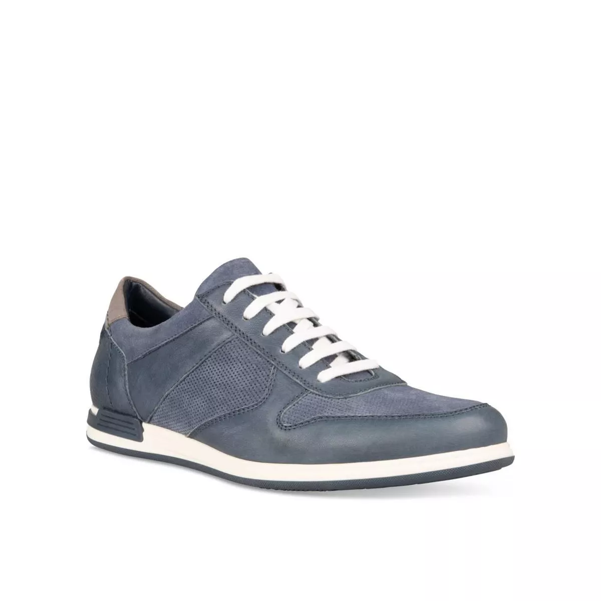 Baskets BLEU DENIM SIDE CUIR