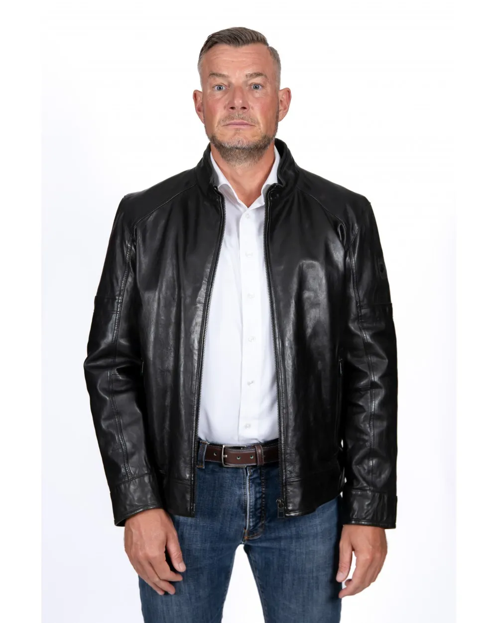 BLOUSON CUIR AGNEAU NAPPA