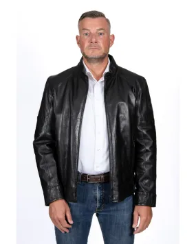 BLOUSON CUIR AGNEAU NAPPA