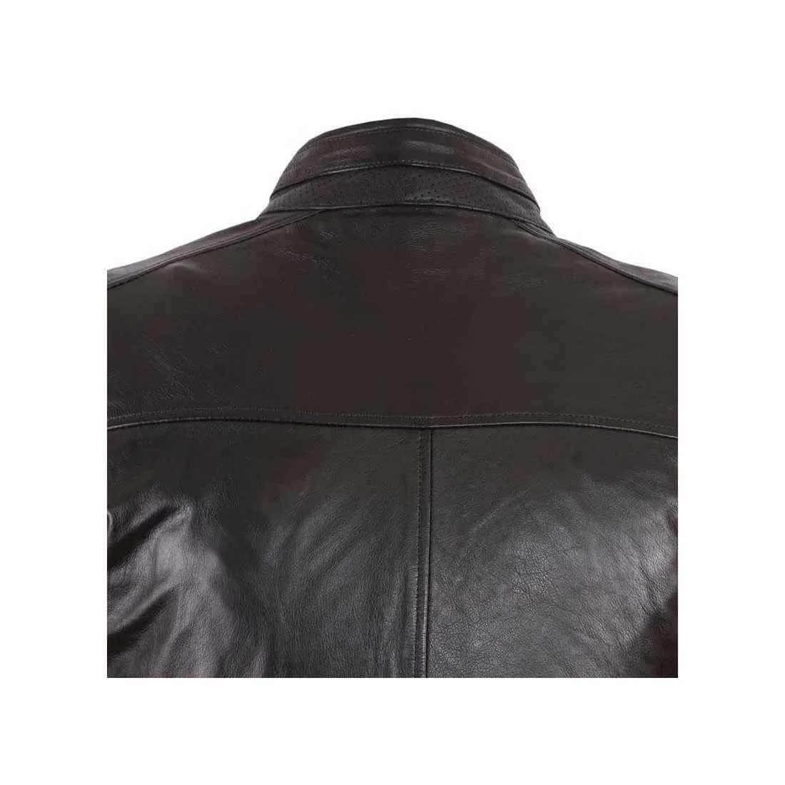 Blouson moto cuir Helstons Ace Rag noir