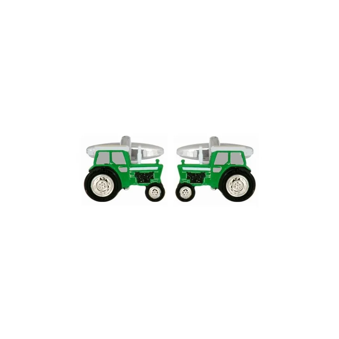 Boutons de manchette, Tracteur vert