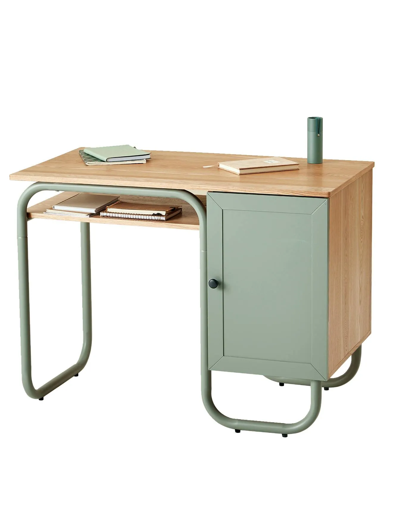 Bureau enfant vintage OXFORD vert grisé - Vertbaudet