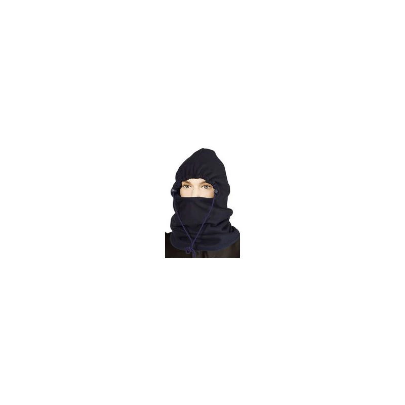 Cagoule Canadienne Polaire Réversible Bleu/Noir