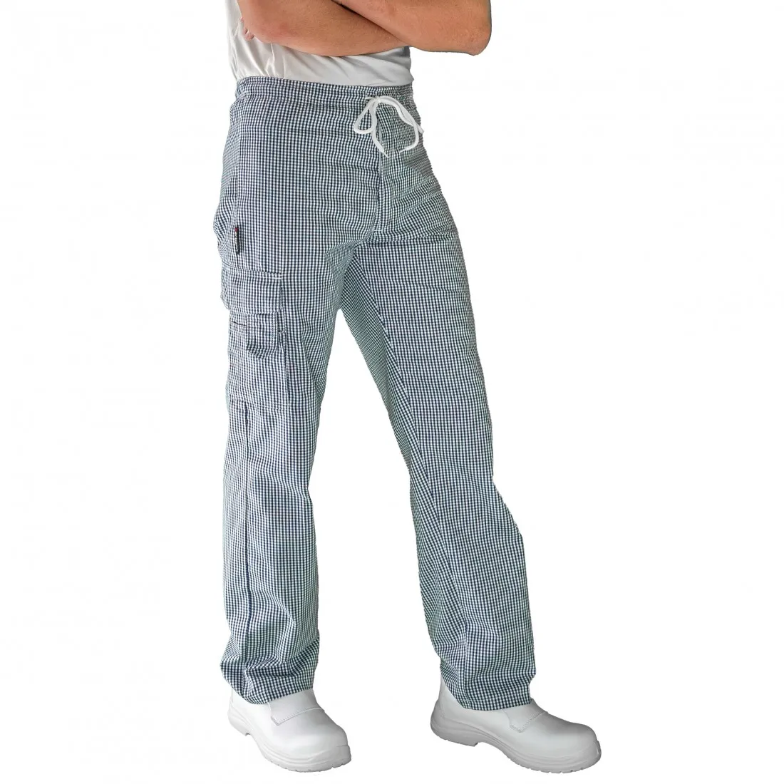 Carbonn - Pantalon de cuisine élastiqué résistant et confortable