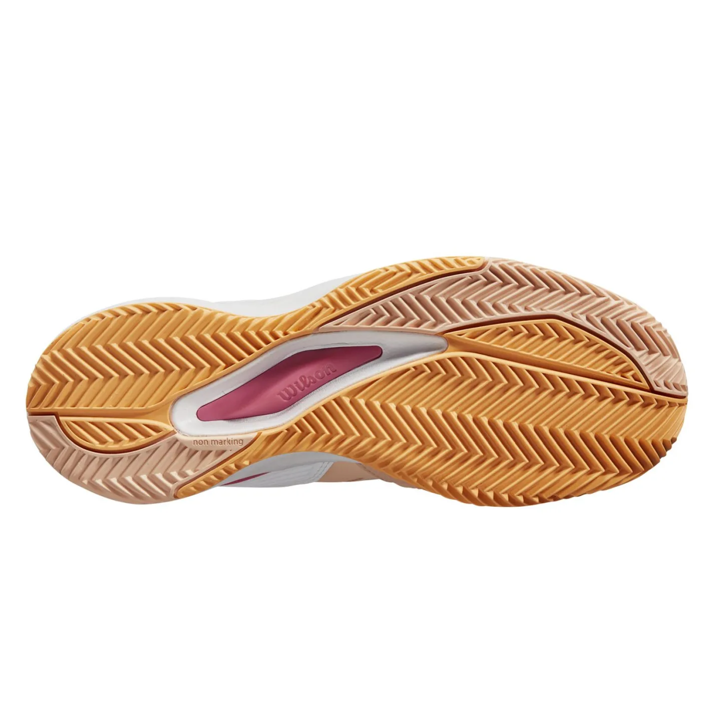 Chaussures WILSON Femme RUSH PRO ACE Terre Battue Pêche / Blanc / Rose PE 2024
