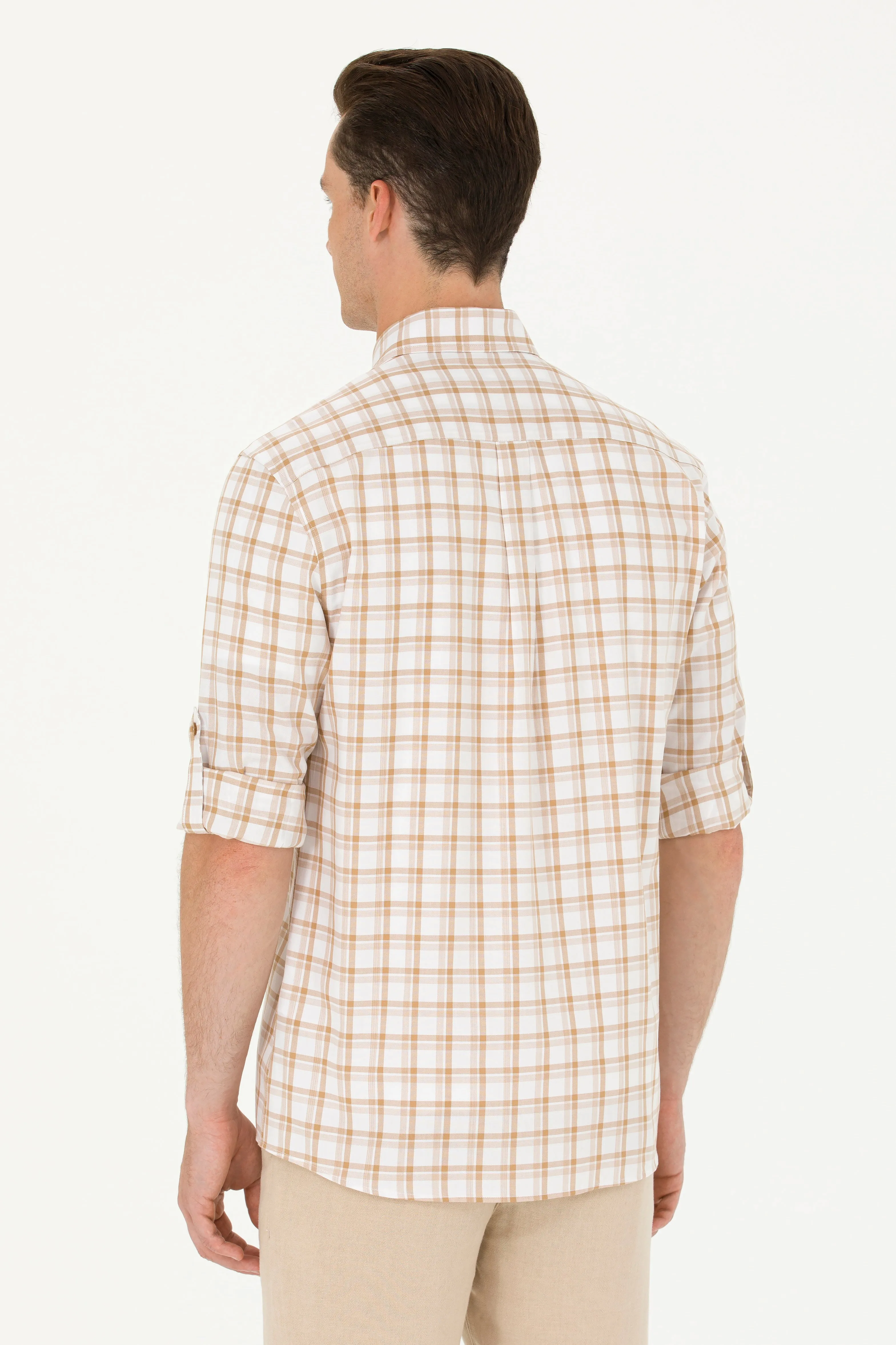CHEMISE HOMME ELIUS MARRON CHAMEAU 1584163VR015