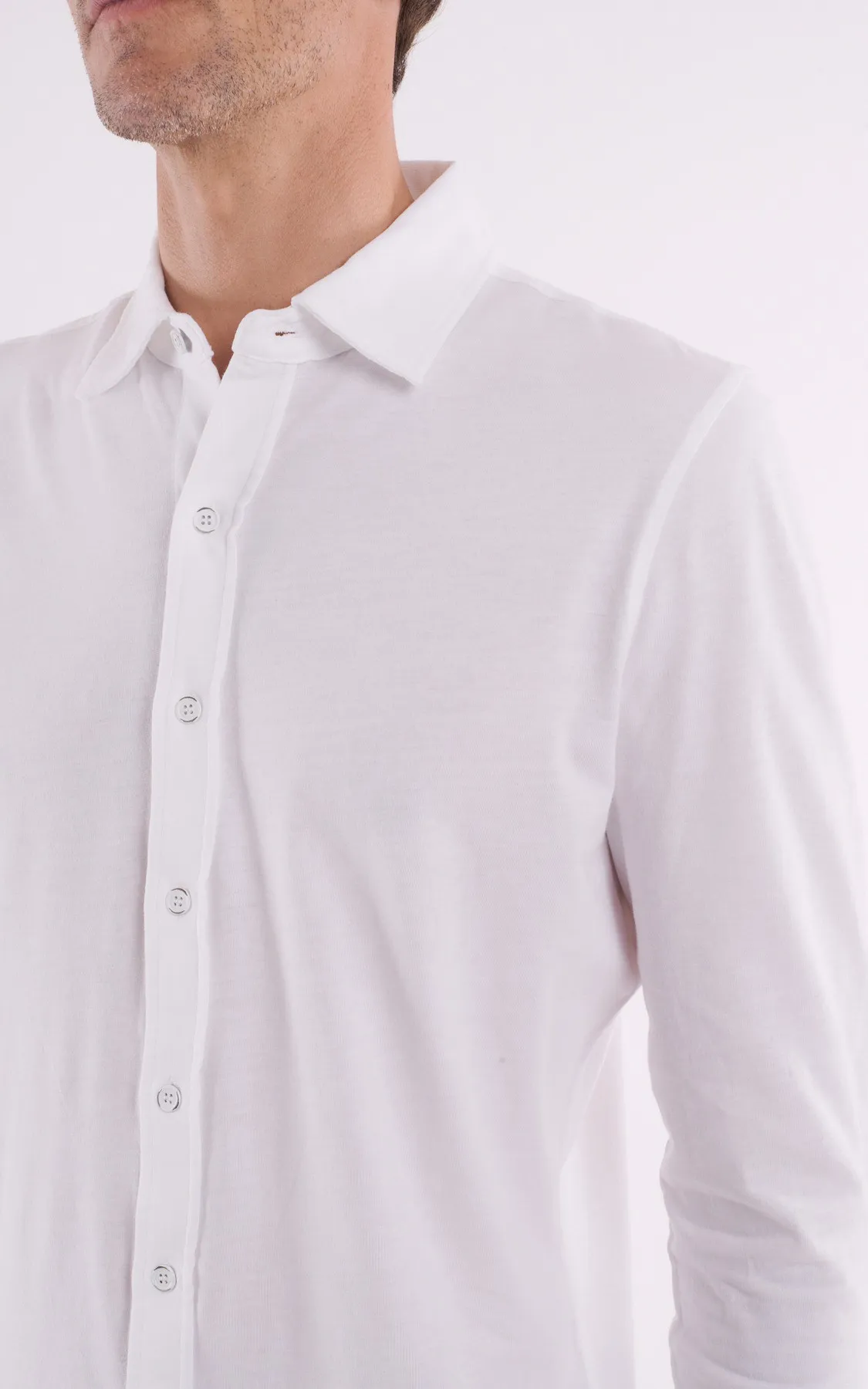 Chemise manches longues blanc Les garçons faciles - La Canadienne - T-shirts / Polos / Chemises Textile Blanc
