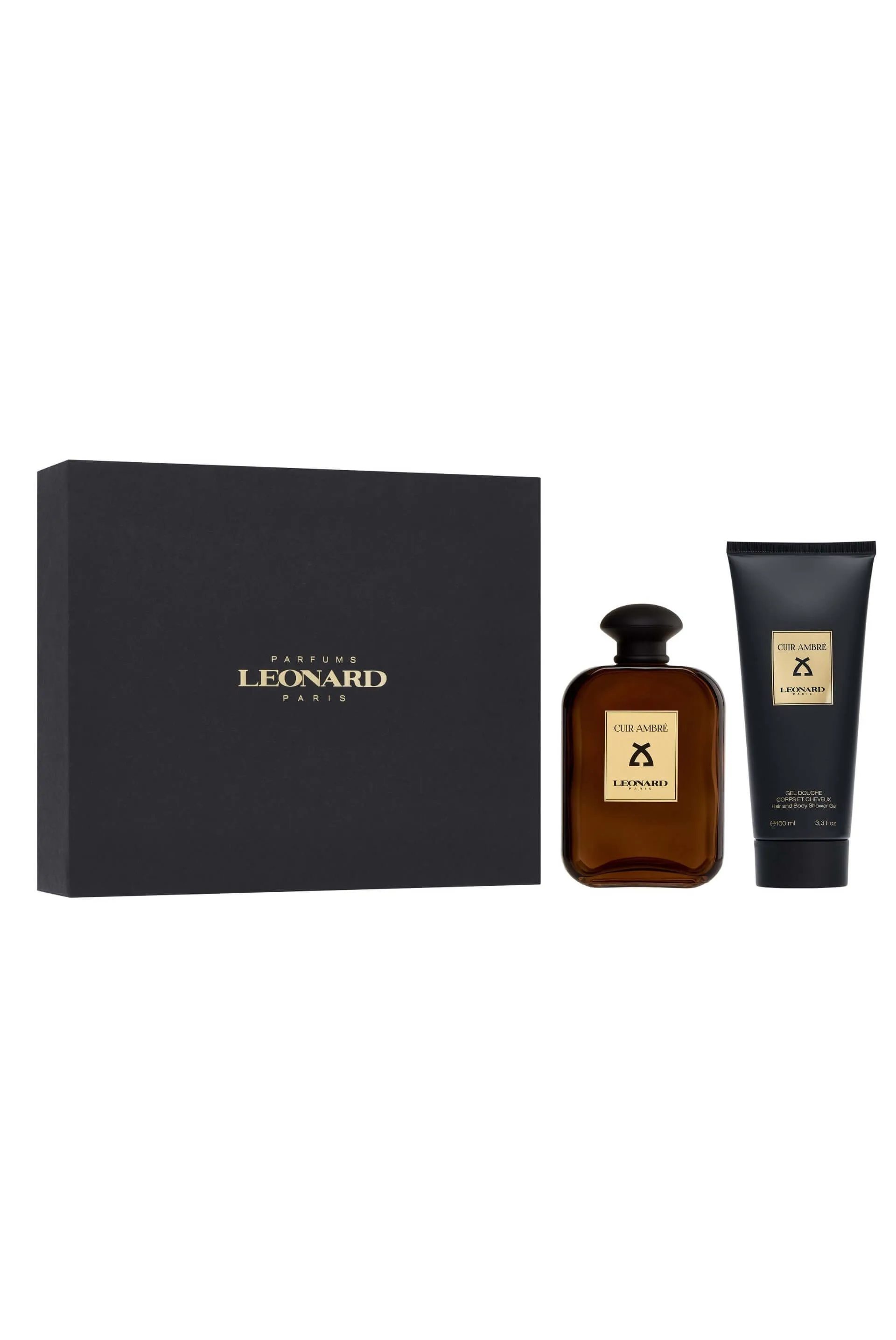 COFFRET PARFUM CUIR AMBRE