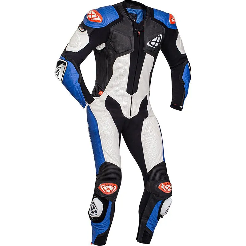 Combinaison VENDETTA EVO IXON noir/blanc/bleu - MAXXESS.FR, Combinaison cuir
