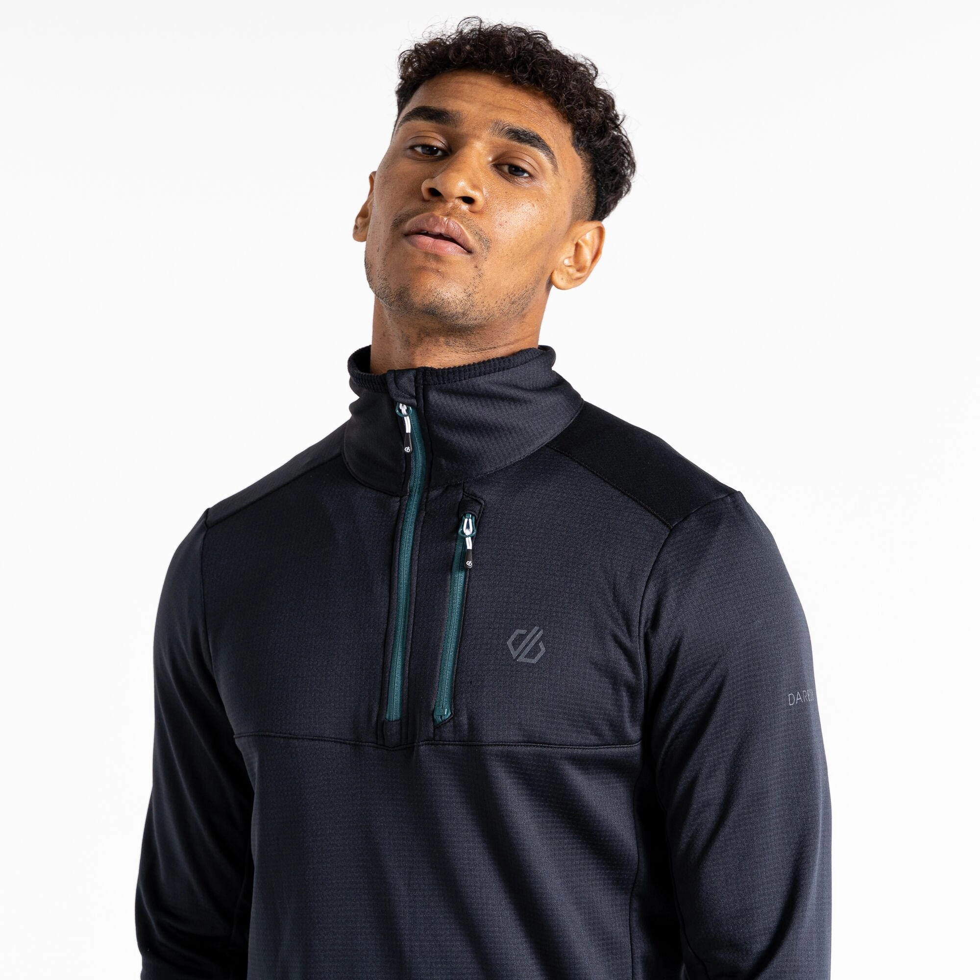 Couche intermédiaire quart de zip Core Stretch Homme Terrain | Noir