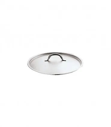 Couvercle inox Ø 18 cm anse tubulaire