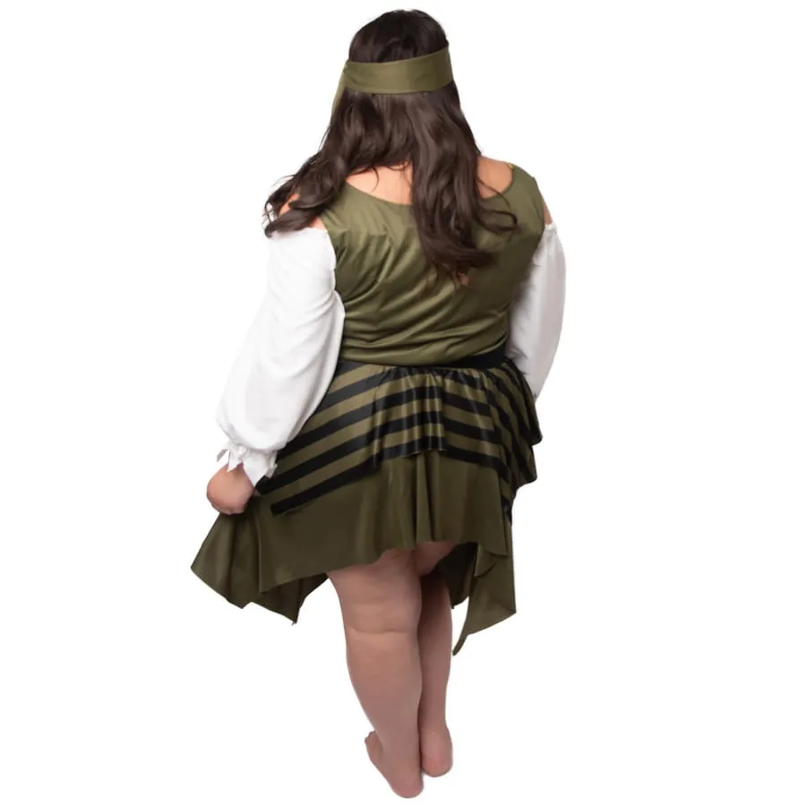 Déguisement Pirate Femme Grande Taille Vert