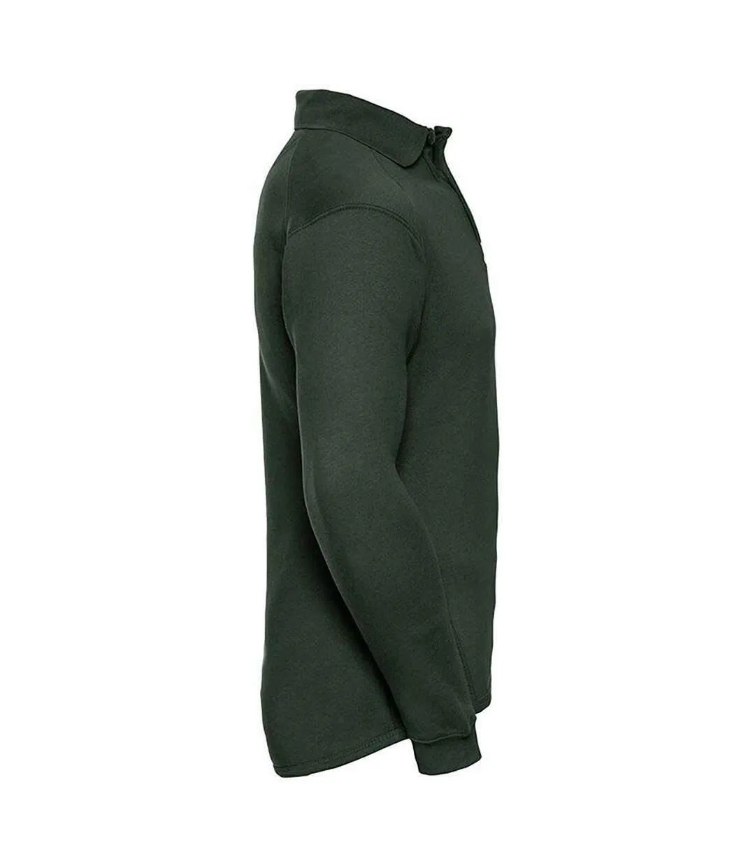 Europe sweatshirt avec col et boutons homme vert bouteille Russell
