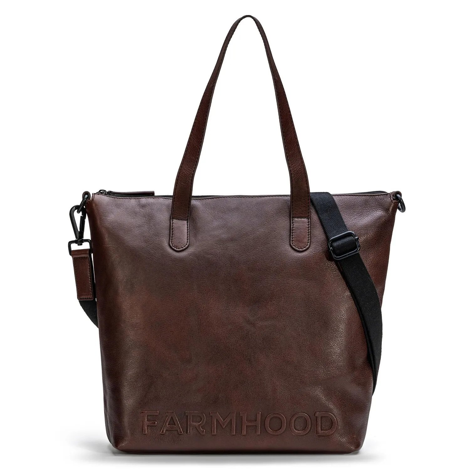 Farmhood Memphis XL Sac à bandoulière en cuir 32 cm