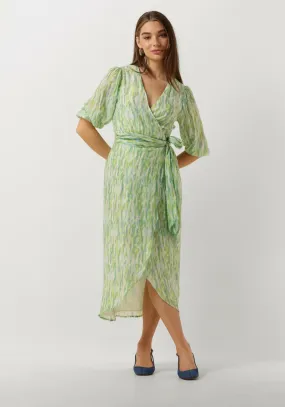 freebird robe midi blossom midi en vert