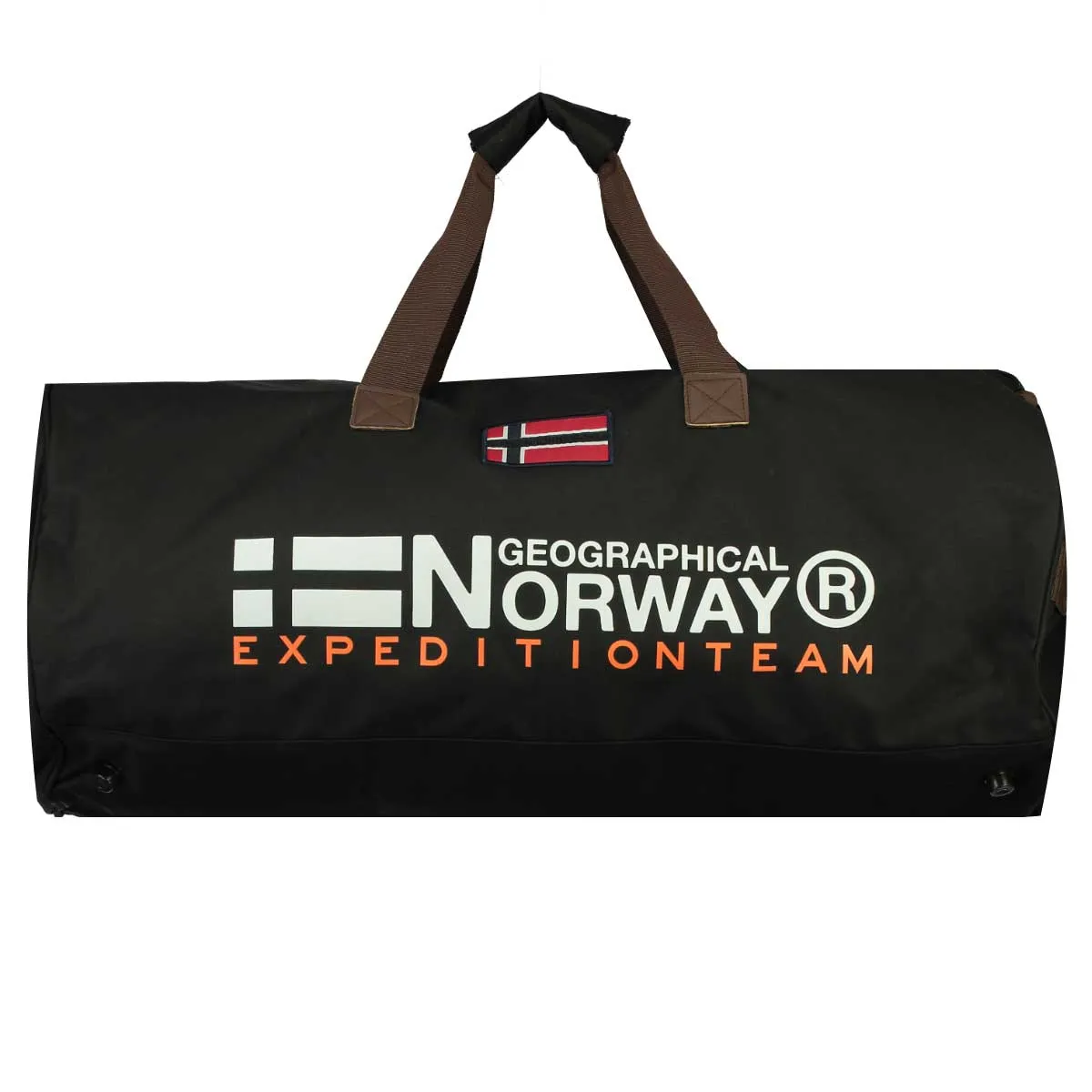 Geographical Norway Seoul - Sac de Sport Homme avec Fermeture Zippée, Anses et Bandoulière Réglable Noir