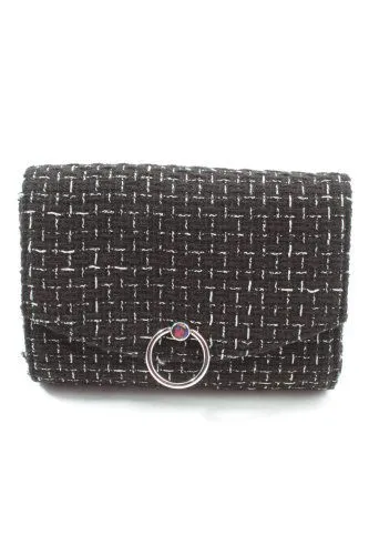 H&M Mini sac noir moucheté style décontracté