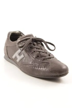 Hogan Basket à lacet gris anthracite style décontracté