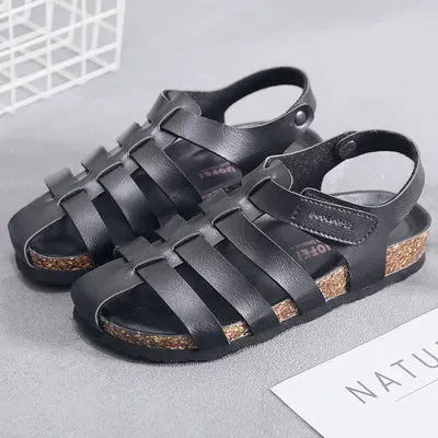 Importé - Chaussure Mixtes Sandales Décontracté À Lanières En Cuir PU
