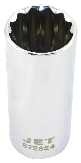 Jet 672824 Douille 24mm x 12 pans longue à prise 1/2"