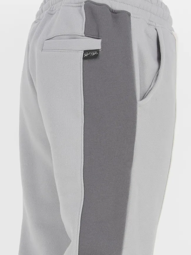 Jogging tricolore double logo gris - Project X Paris | wimod