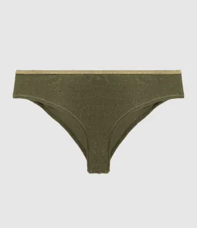 LA NOUVELLE Partager  Tanga Inès Lurex Vert  