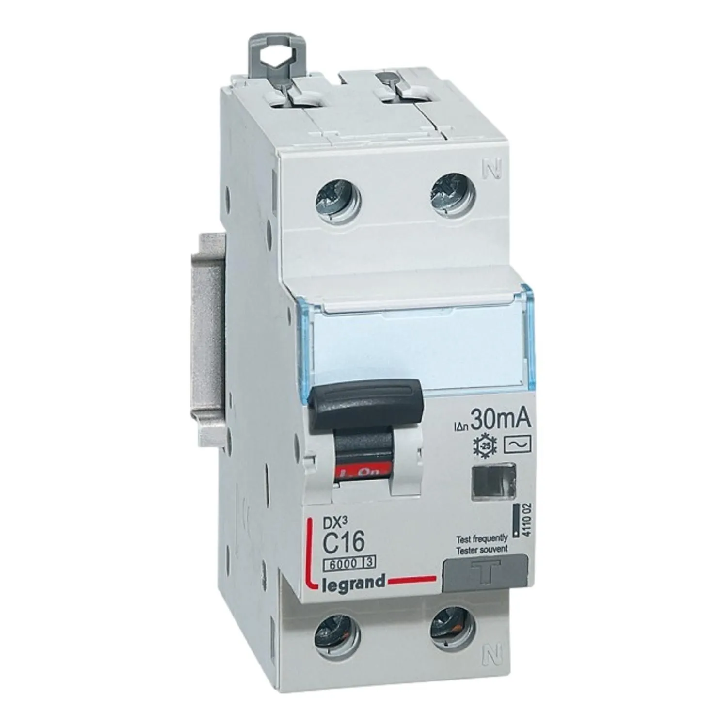 Legrand 411002 Disjoncteur différentiel 1P+N 16A 30mA | Type AC