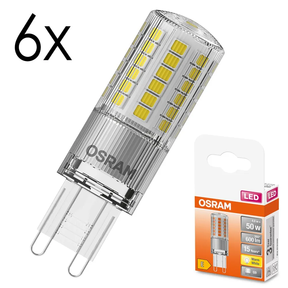 Luminaires Osram G9 LED 4.8 Watt blanc chaud 600 Lumen