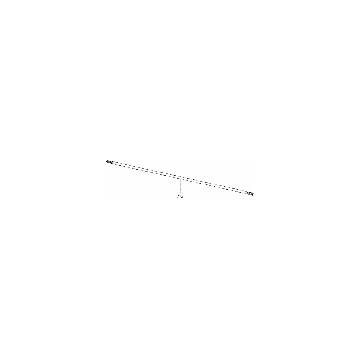 Makita 325675-7 Axe de Transmission pour débroussailleuse EBH341U, EBH3400U, MS335