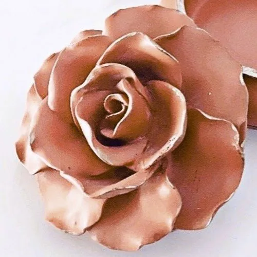 Moule silicone fleur 3d grande rose 13cm pour plâtre wepam porcelaine cire savon  argile résine bougie k1007 1g450