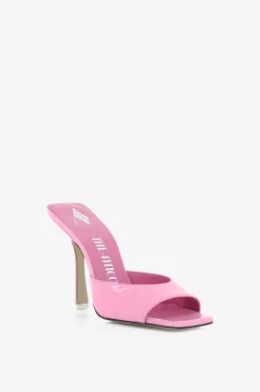 Mules en cuir verni à talon Anais 105