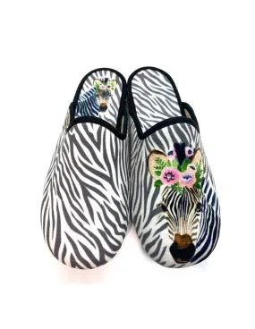 Mules Zèbre La Maison de l’Espadrille 2018 Noir