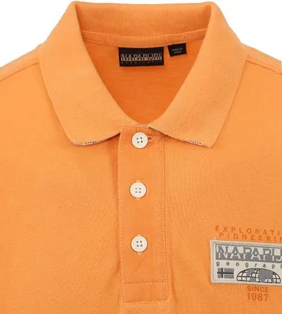 Napapijri Polo Amundsen Orange NP0A4H6AA571 commander en lig