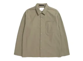 Norse Projects Carsten Solotex Twill Shirt Sediment Green