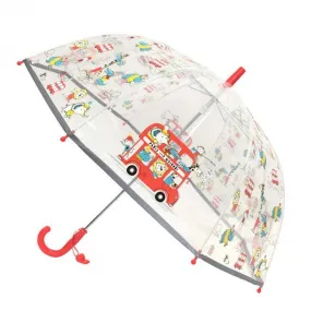Parapluie enfant transparent - Animaux vert - Smati