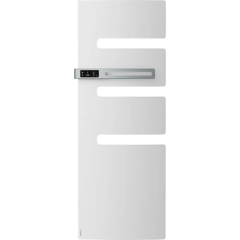 Radiateur sèche-serviettes Serenis mât gauche 750W Blanc Carat (850558)