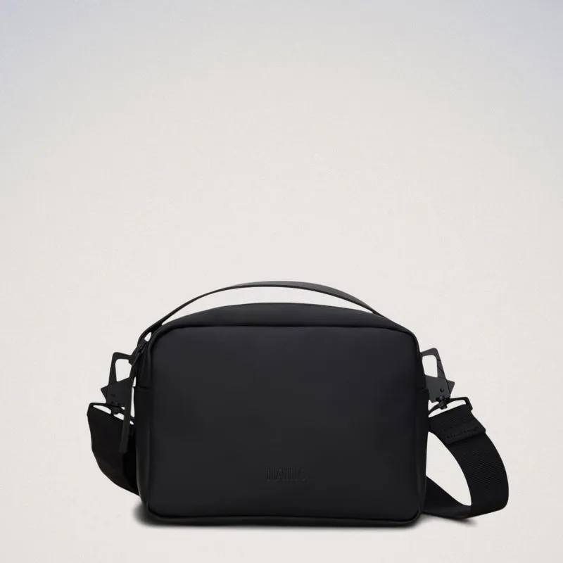 Sac bandoulière Rains Box Bag 21 cm Black - Noir