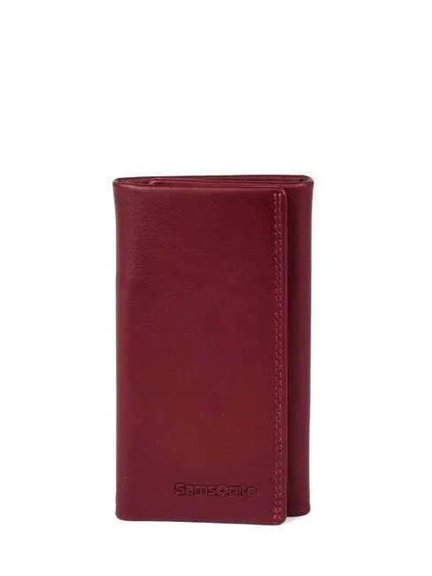 Samsonite Attack 2 Slg  Étui À Clés En Cuir Bordeaux Dark - Achetez À Prix Outlet!