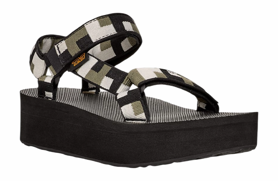 Sandales Teva Femme Flatform Universal Retro Formes Black