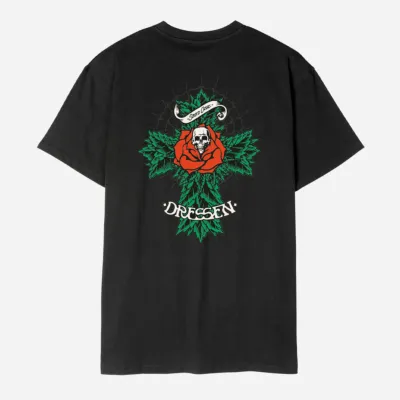 Santa Cruz - Dressen Rose Cross 2 T-shirt - Black