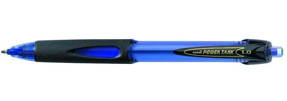 Stylo bille rétractable Uni-ball Power Tank - bleu 