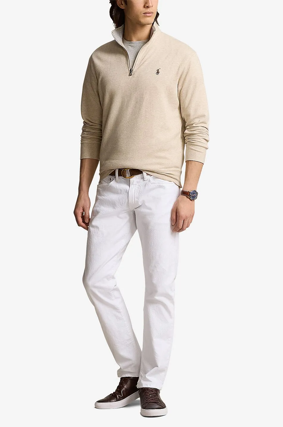 Sweat-shirt à col montant zippé Pony