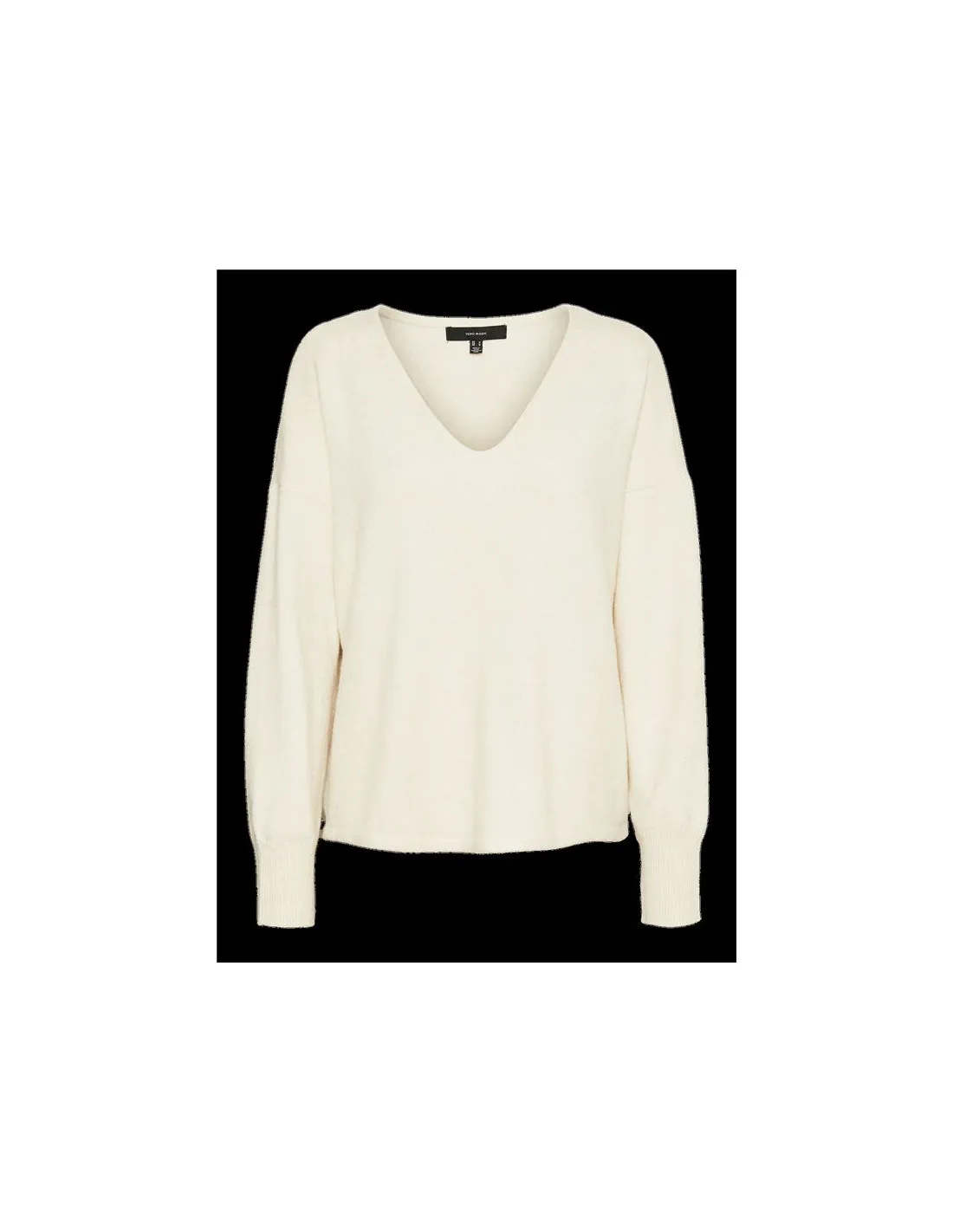 Sweat Vero Moda doffy col V Birch Femme