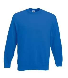 Sweatshirt homme bleu roi Fruit of the Loom
