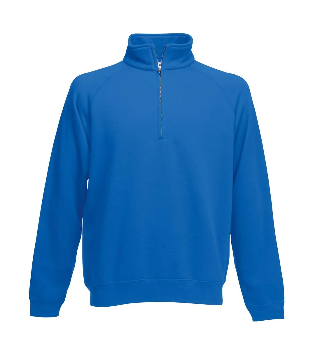 Sweatshirt à fermeture zippée 1 quart homme bleu roi Fruit of the Loom