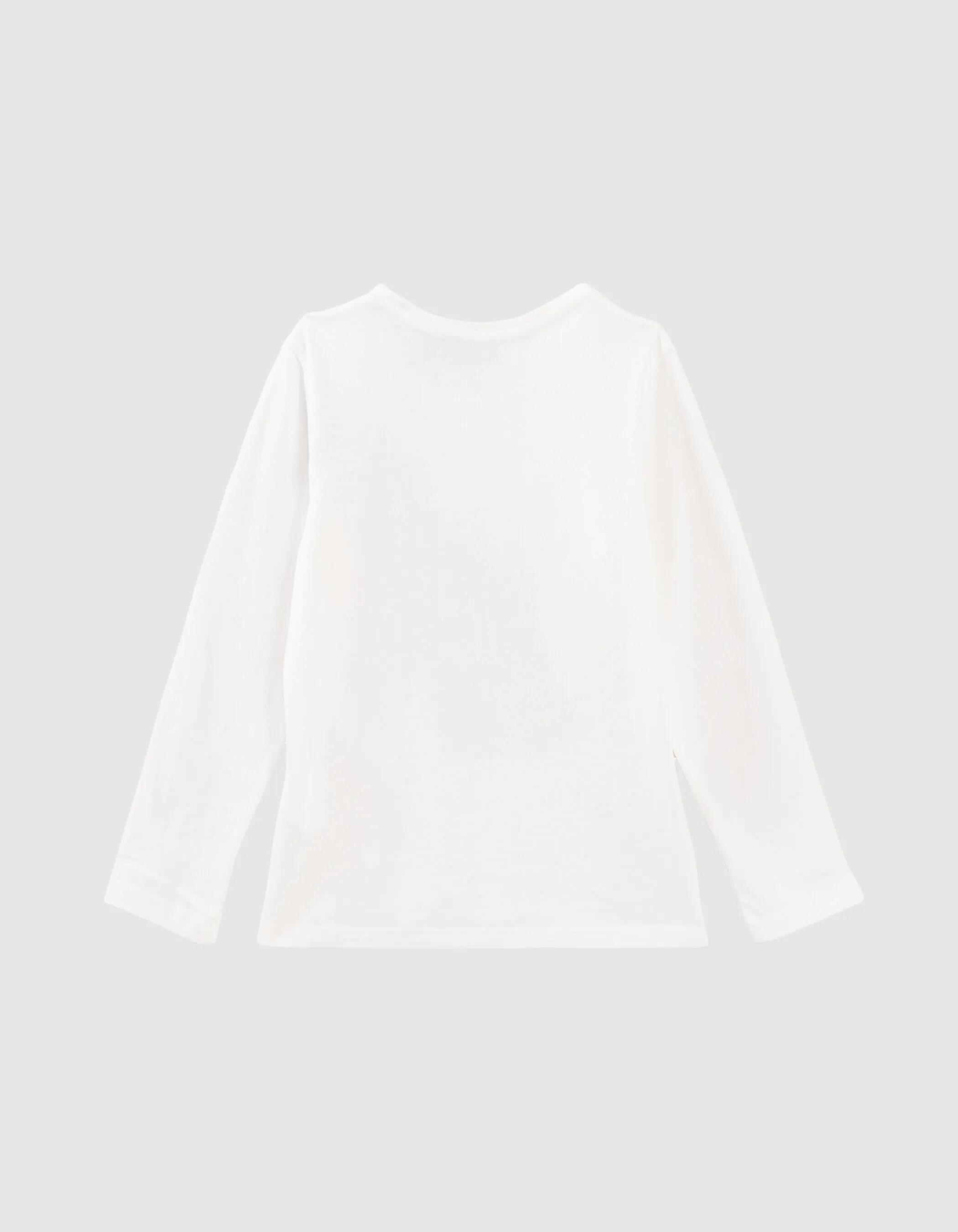 T-shirt blanc cassé visuel chat-léopard ailé fille
