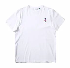 T-Shirt Edmmond Studios Homme Little Ted Embroidered White
