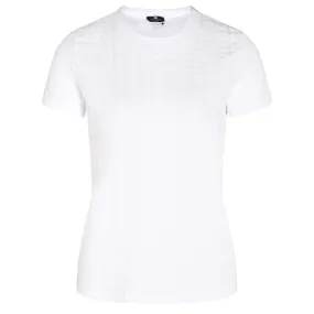 T-shirt Elisabetta Franchi couleur craie avec logo